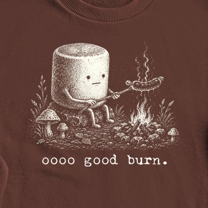 Marshmallow Roasting a Hot Dog Crewneck Sweatshirt