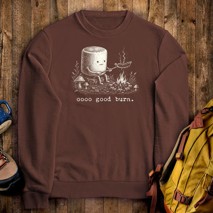 Marshmallow Roasting a Hot Dog Crewneck Sweatshirt