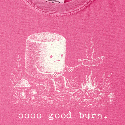 Marshmallow Roasting a Hot Dog Kids Cotton T-Shirt