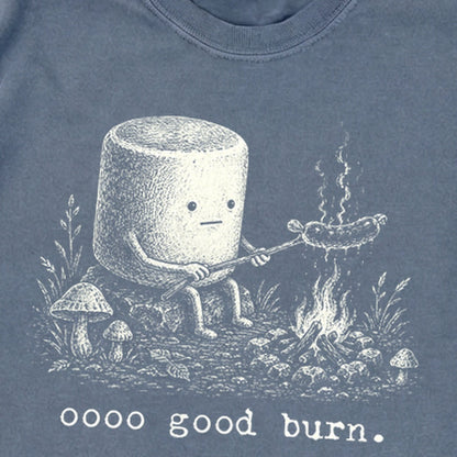 Marshmallow Roasting a Hot Dog Premium Long Sleeve