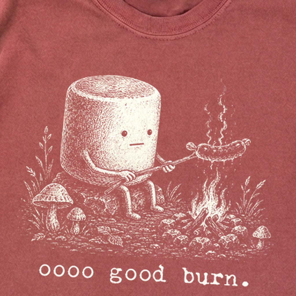 Marshmallow Roasting a Hot Dog Premium Long Sleeve