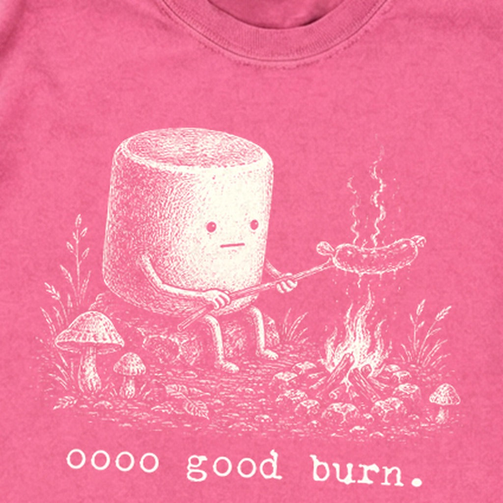 Marshmallow Roasting a Hot Dog Premium Long Sleeve