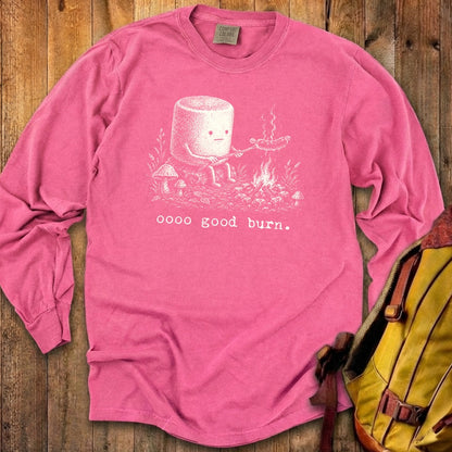 Marshmallow Roasting a Hot Dog Premium Long Sleeve