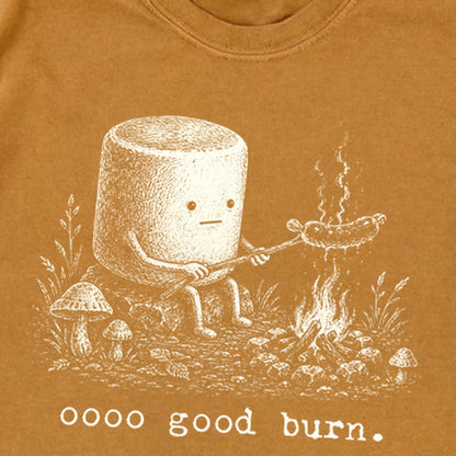 Marshmallow Roasting a Hot Dog Premium Long Sleeve