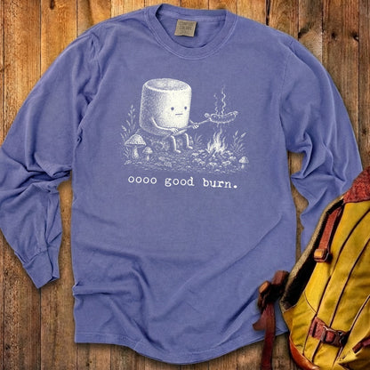Marshmallow Roasting a Hot Dog Premium Long Sleeve