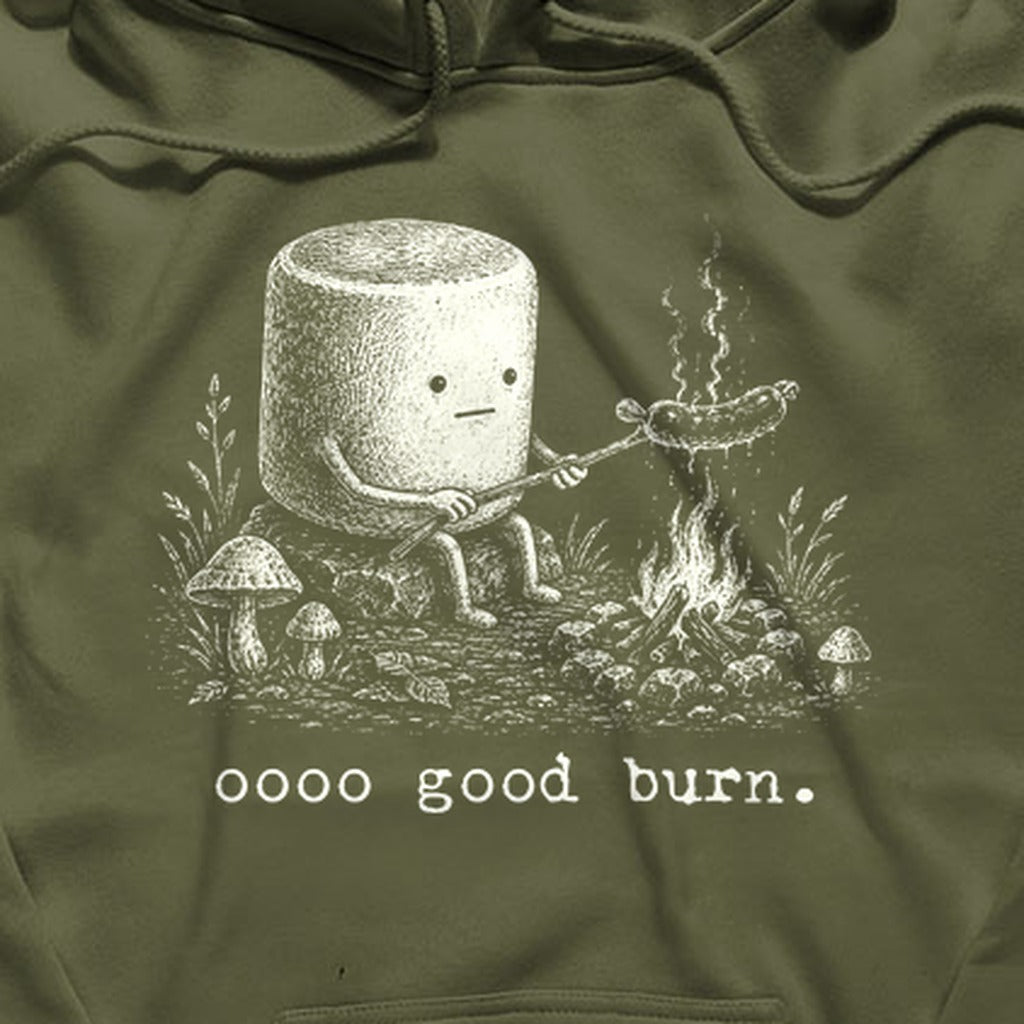 Marshmallow Roasting a Hot Dog Hoodie