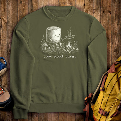Marshmallow Roasting a Hot Dog Crewneck Sweatshirt