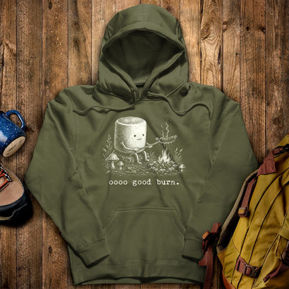 Marshmallow Roasting a Hot Dog Hoodie