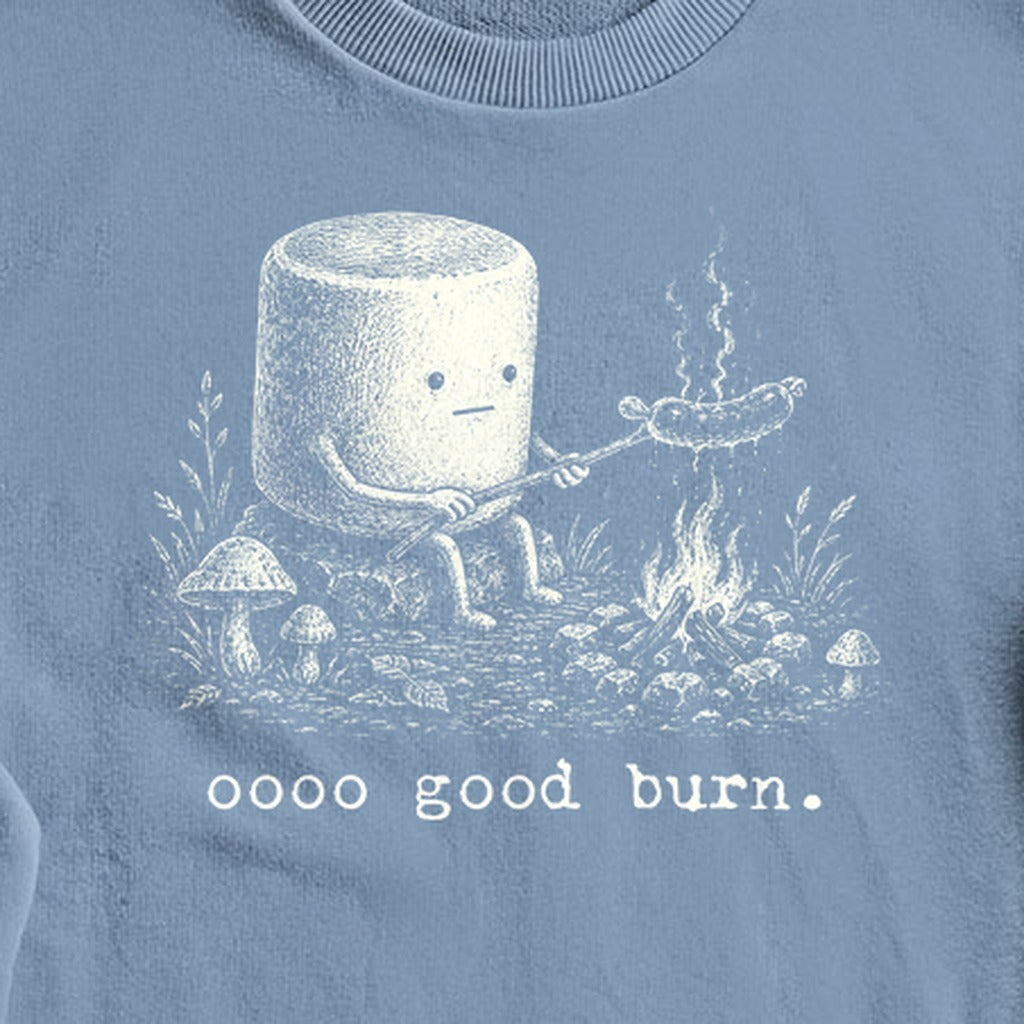 Marshmallow Roasting a Hot Dog Crewneck Sweatshirt