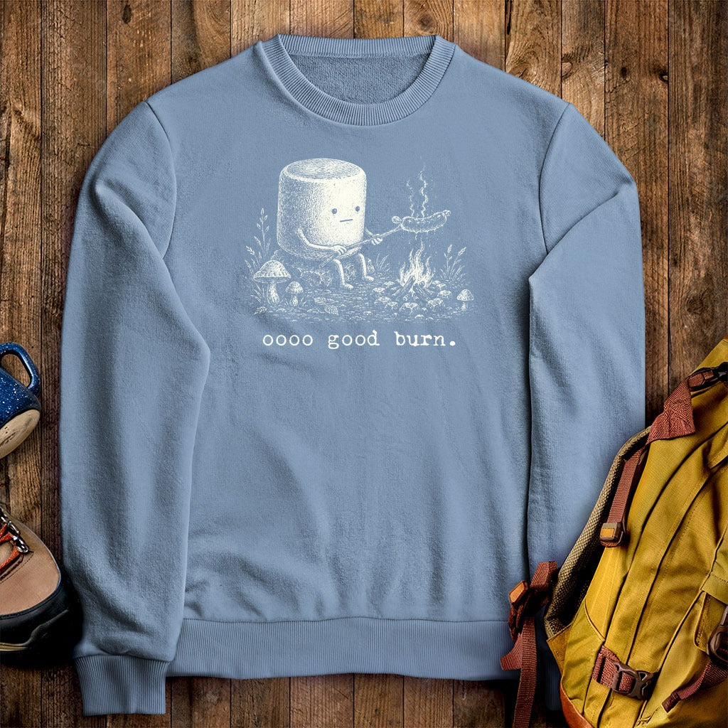 Marshmallow Roasting a Hot Dog Crewneck Sweatshirt