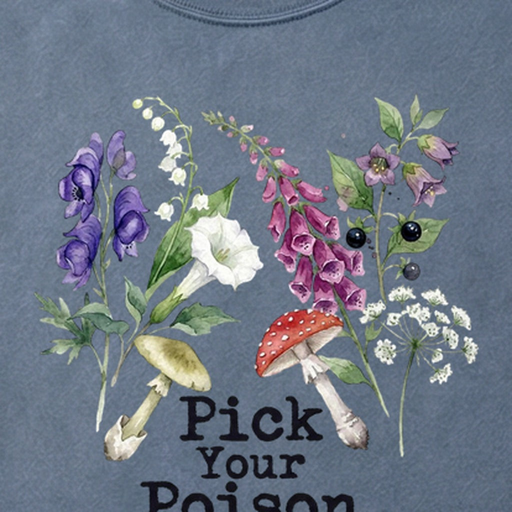 Pick Your Poison Wildflowers Cotton T-Shirt