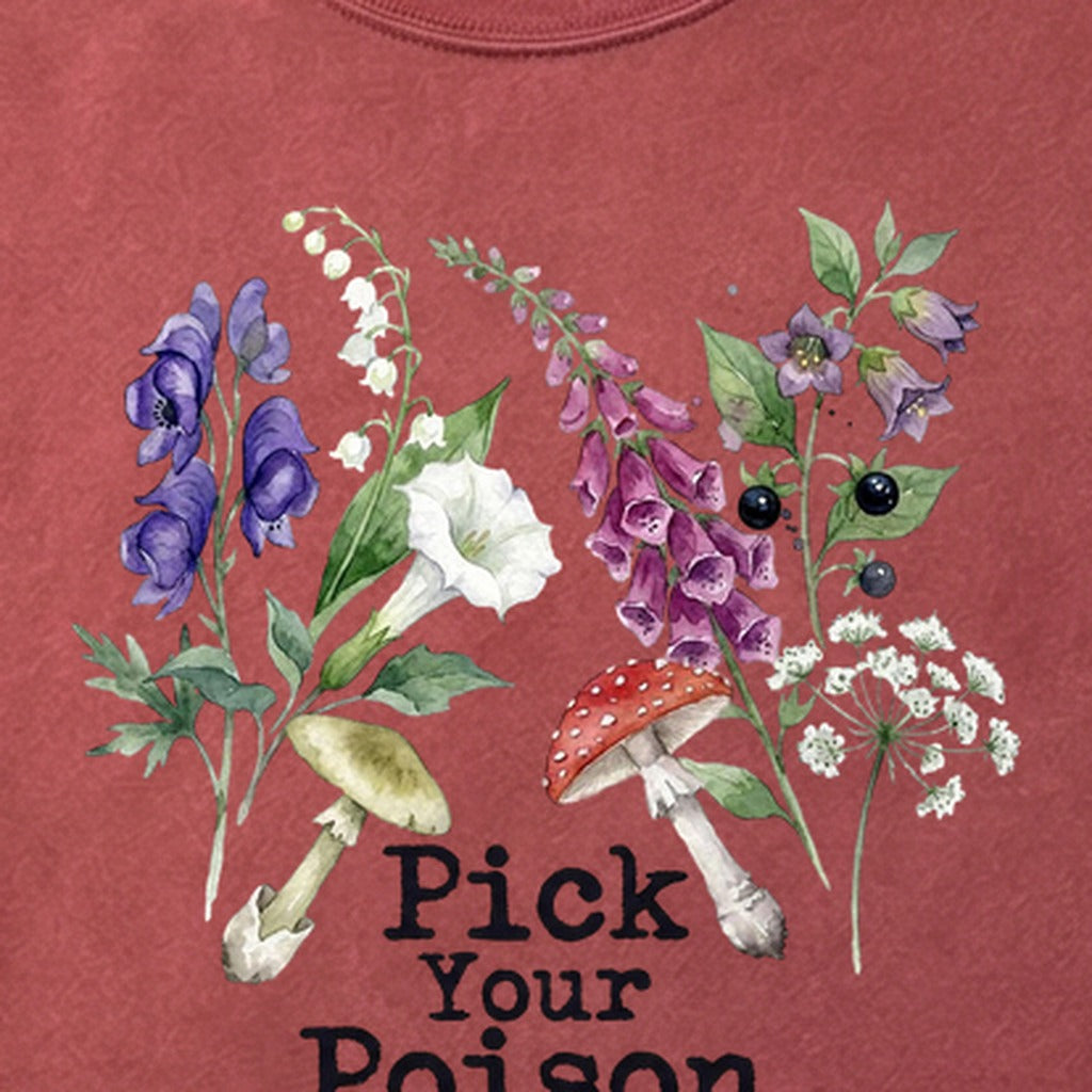 Pick Your Poison Wildflowers Cotton T-Shirt