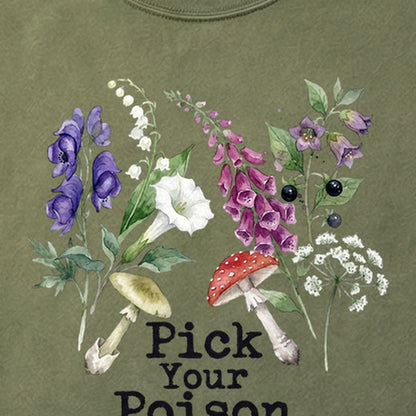 Pick Your Poison Wildflowers Cotton T-Shirt