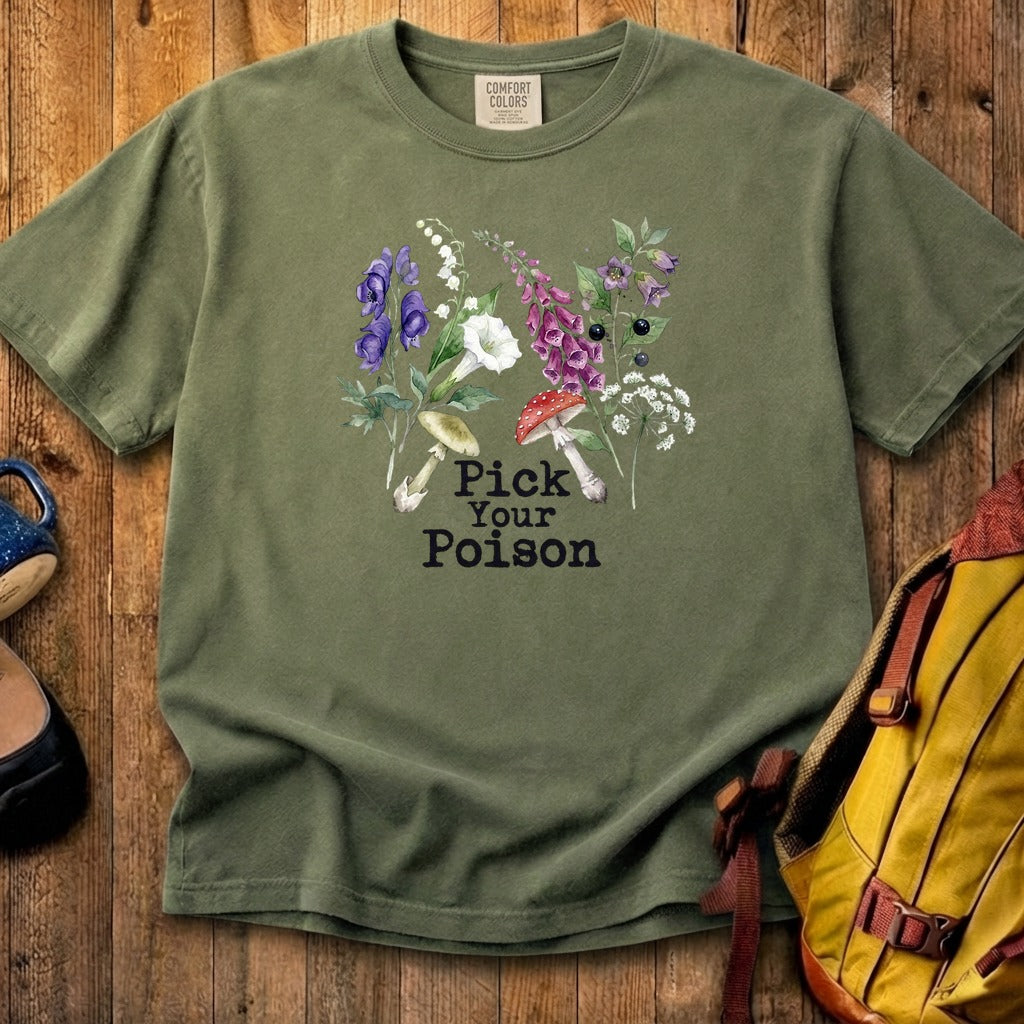 Pick Your Poison Wildflowers Cotton T-Shirt