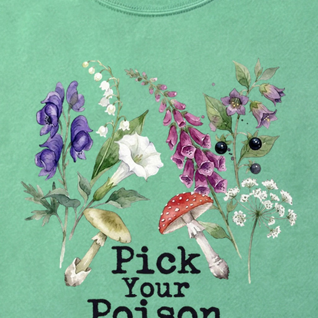 Pick Your Poison Wildflowers Cotton T-Shirt
