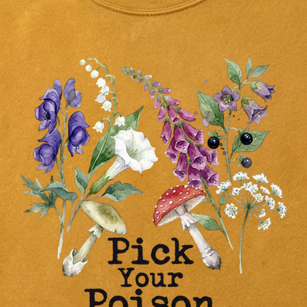 Pick Your Poison Wildflowers Cotton T-Shirt