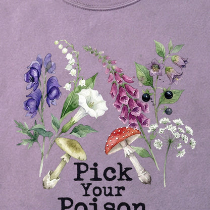Pick Your Poison Wildflowers Cotton T-Shirt