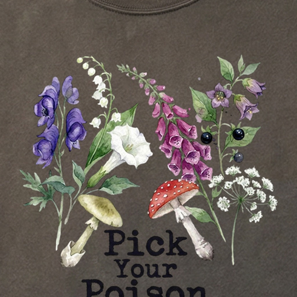 Pick Your Poison Wildflowers Cotton T-Shirt
