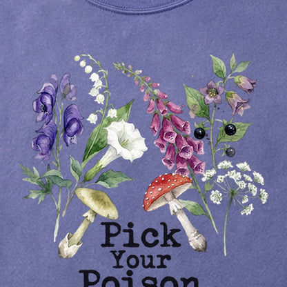 Pick Your Poison Wildflowers Cotton T-Shirt