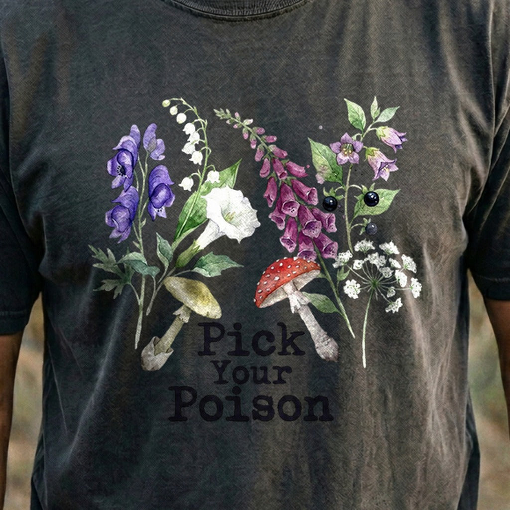 Pick Your Poison Wildflowers Cotton T-Shirt