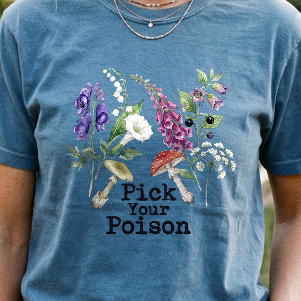 Pick Your Poison Wildflowers Cotton T-Shirt