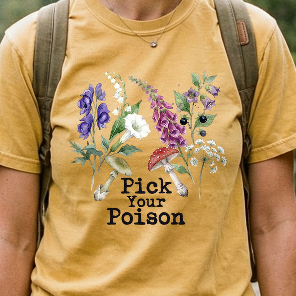 Pick Your Poison Wildflowers Cotton T-Shirt
