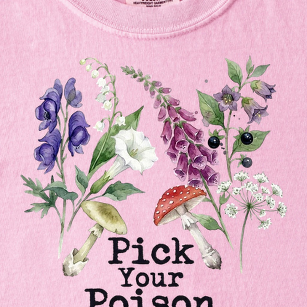 Pick Your Poison Wildflowers Kids Cotton T-Shirt