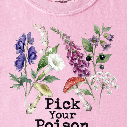 Pick Your Poison Wildflowers Kids Cotton T-Shirt