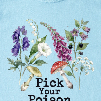 Pick Your Poison Wildflowers Kids Cotton T-Shirt
