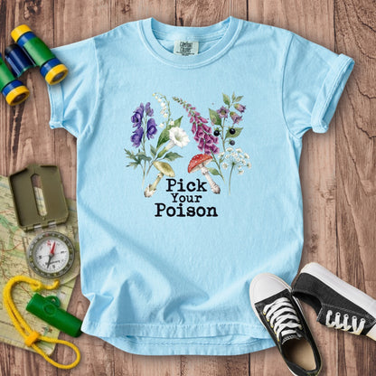 Pick Your Poison Wildflowers Kids Cotton T-Shirt