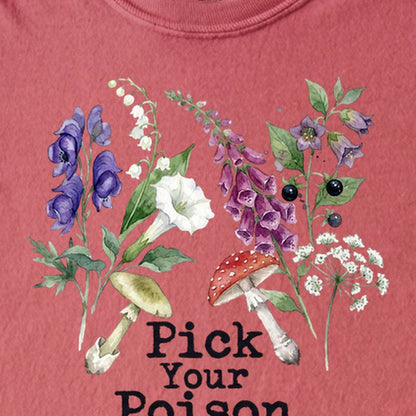 Pick Your Poison Wildflowers Kids Cotton T-Shirt