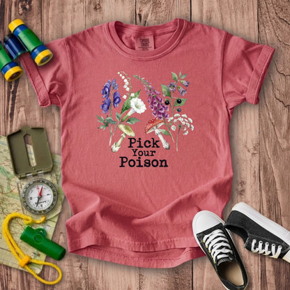 Pick Your Poison Wildflowers Kids Cotton T-Shirt