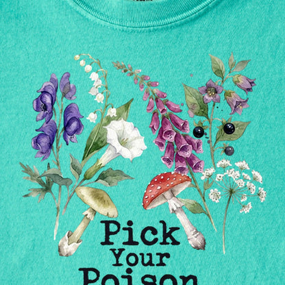 Pick Your Poison Wildflowers Kids Cotton T-Shirt