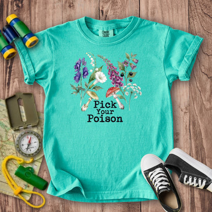Pick Your Poison Wildflowers Kids Cotton T-Shirt