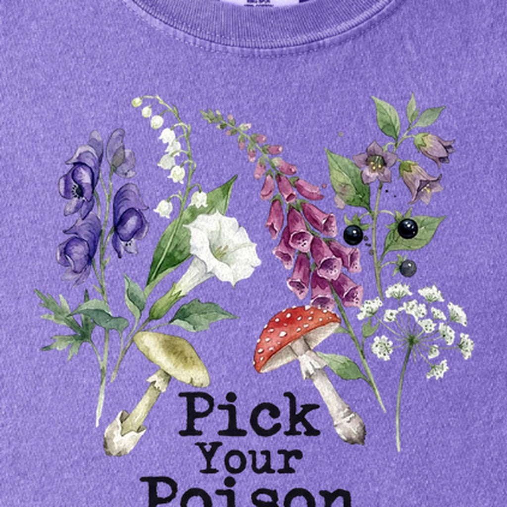 Pick Your Poison Wildflowers Kids Cotton T-Shirt