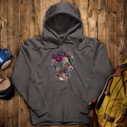Gothic Flower Skull Hoodie