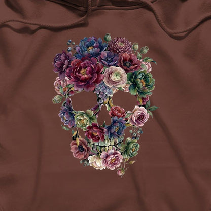 Gothic Flower Skull Hoodie
