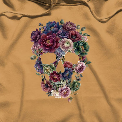Gothic Flower Skull Hoodie