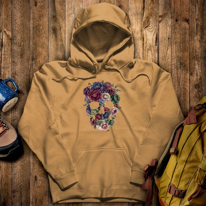 Gothic Flower Skull Hoodie