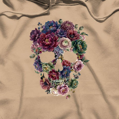 Gothic Flower Skull Hoodie