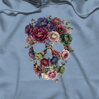 Gothic Flower Skull Hoodie
