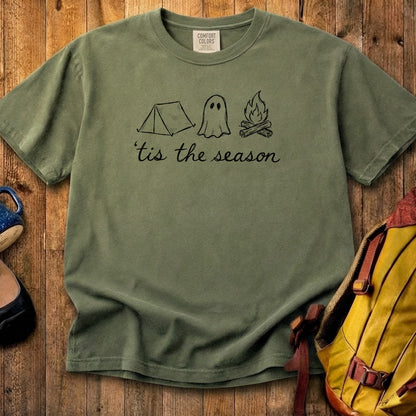 Tis the Season for Camping Cotton T-Shirt