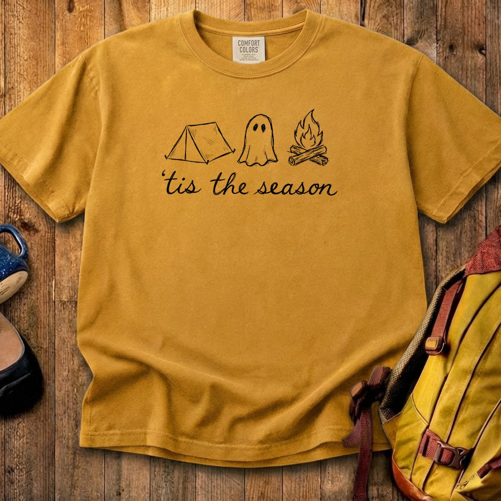 Tis the Season for Camping Cotton T-Shirt