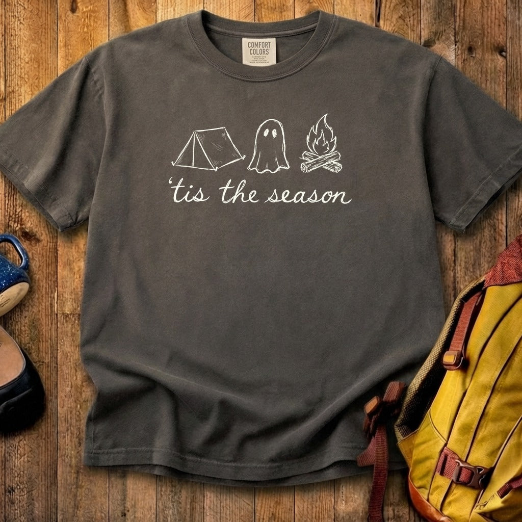Tis the Season for Camping Cotton T-Shirt