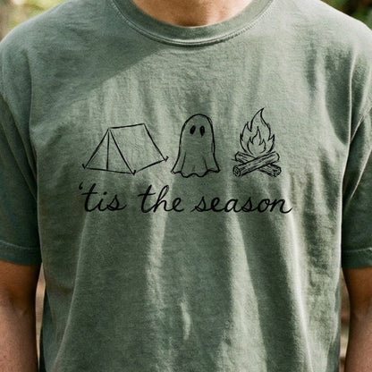 Tis the Season for Camping Cotton T-Shirt