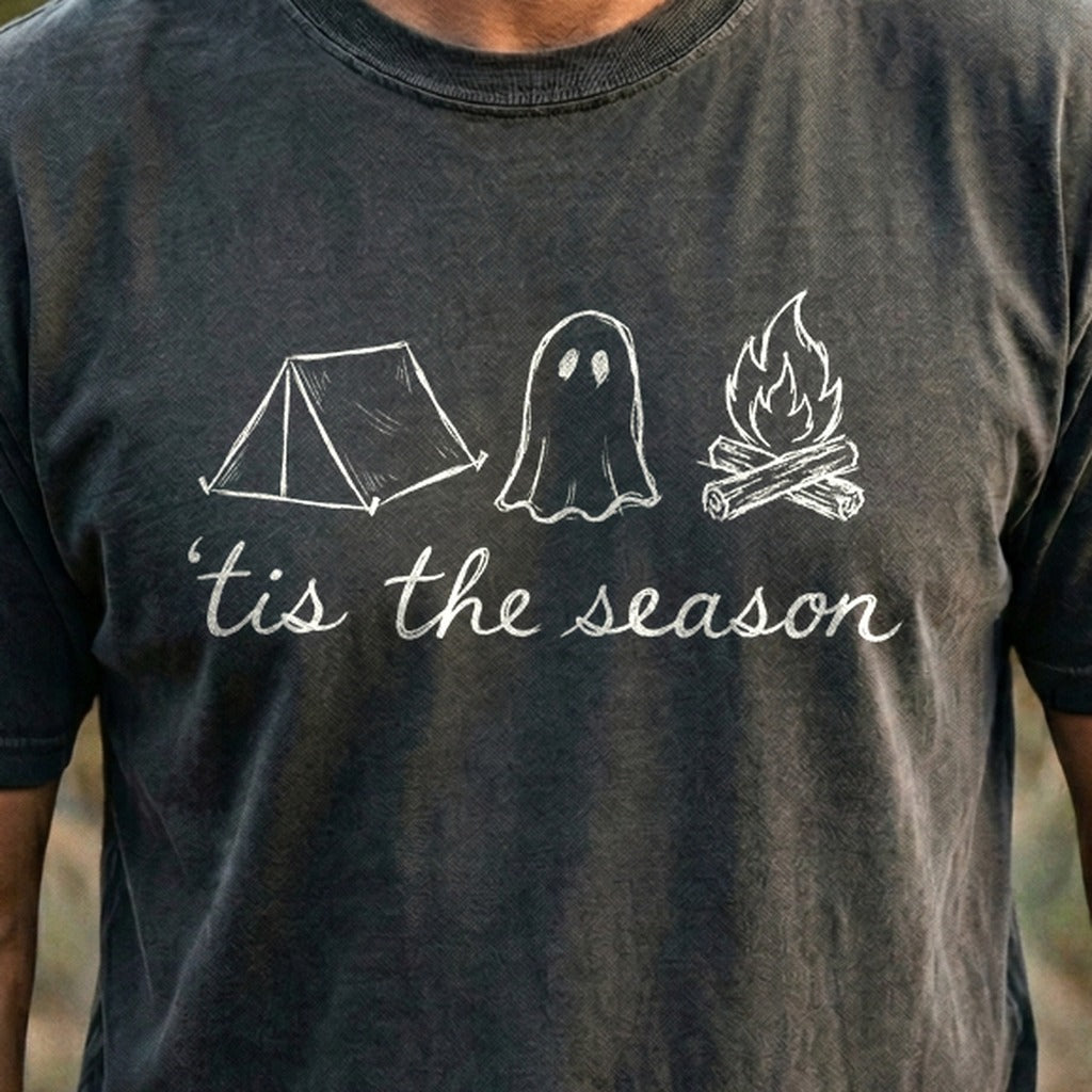 Tis the Season for Camping Cotton T-Shirt
