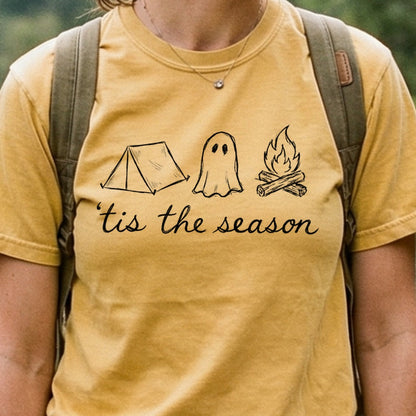 Tis the Season for Camping Cotton T-Shirt