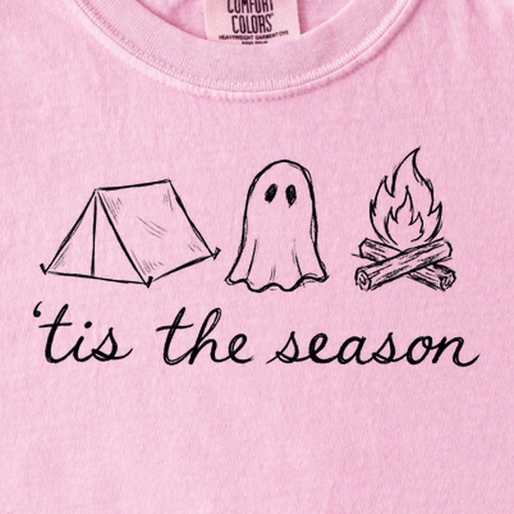 Tis the Season for Camping Kids Cotton T-Shirt