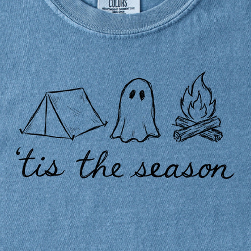 Tis the Season for Camping Kids Cotton T-Shirt