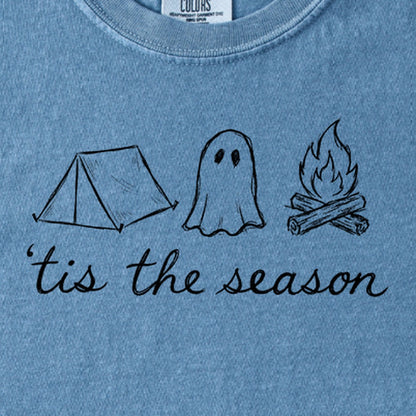 Tis the Season for Camping Kids Cotton T-Shirt